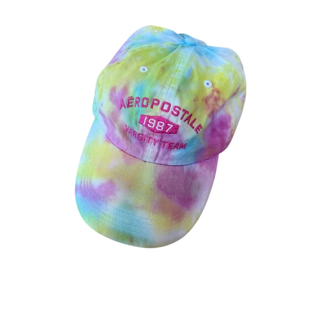 Aeropostale tie dye baseball cap y2k